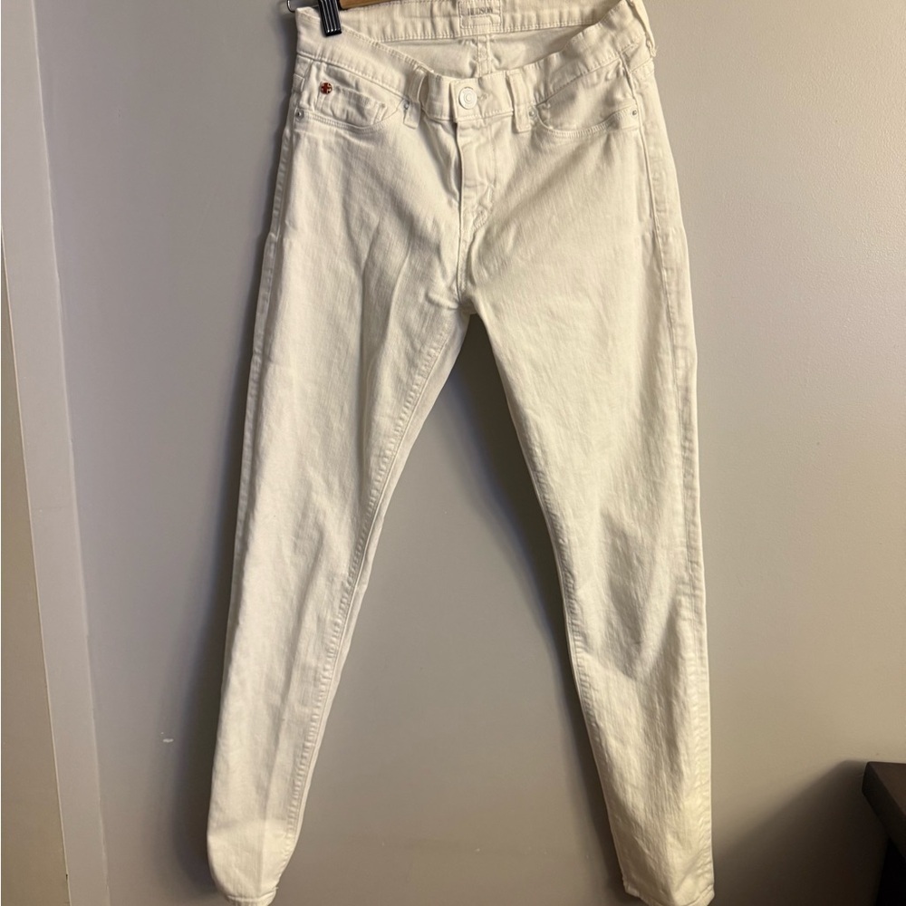 Hudson White Skinny Jeans Made in USA Size 26